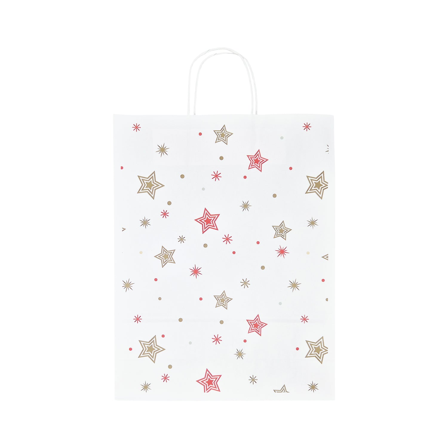 Pungă Hârtie Kraft cu Model 4 Crăciun 32 x 41(H) x 12cm