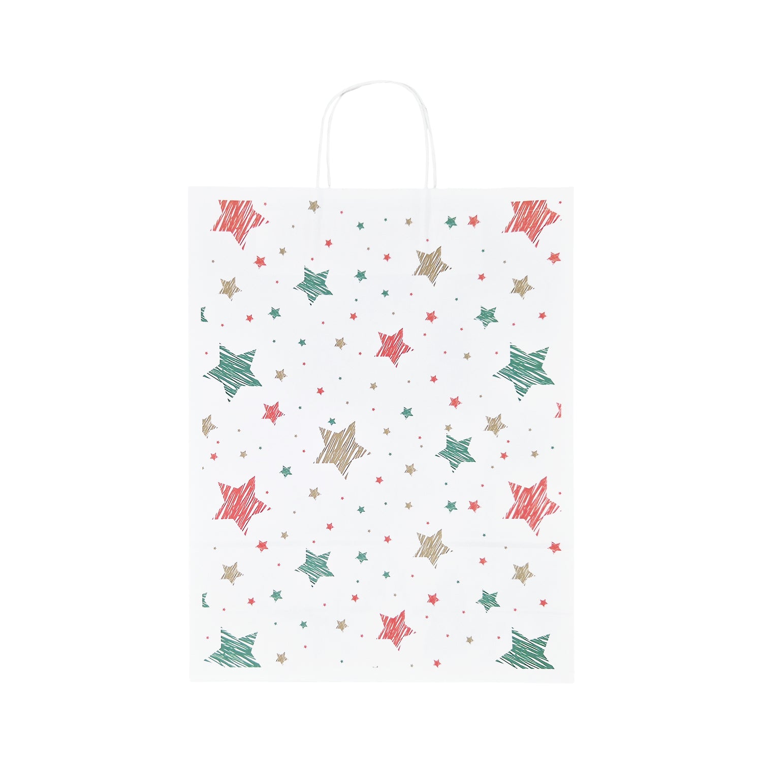 Pungă Hârtie Kraft cu Model 5 Crăciun 32 x 41(H) x 12cm