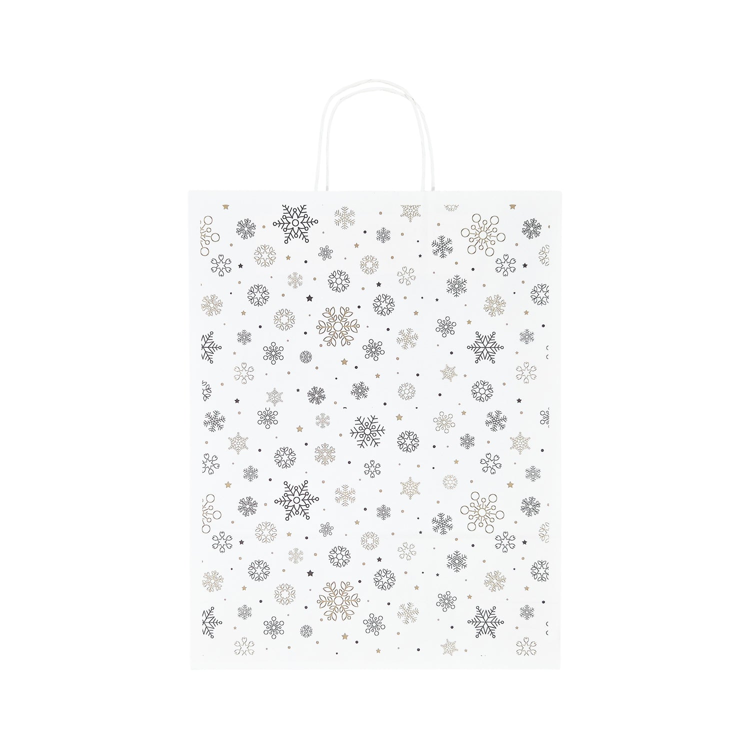 Pungă Hârtie Kraft cu Model 2 Crăciun 32 x 41(H) x 12cm