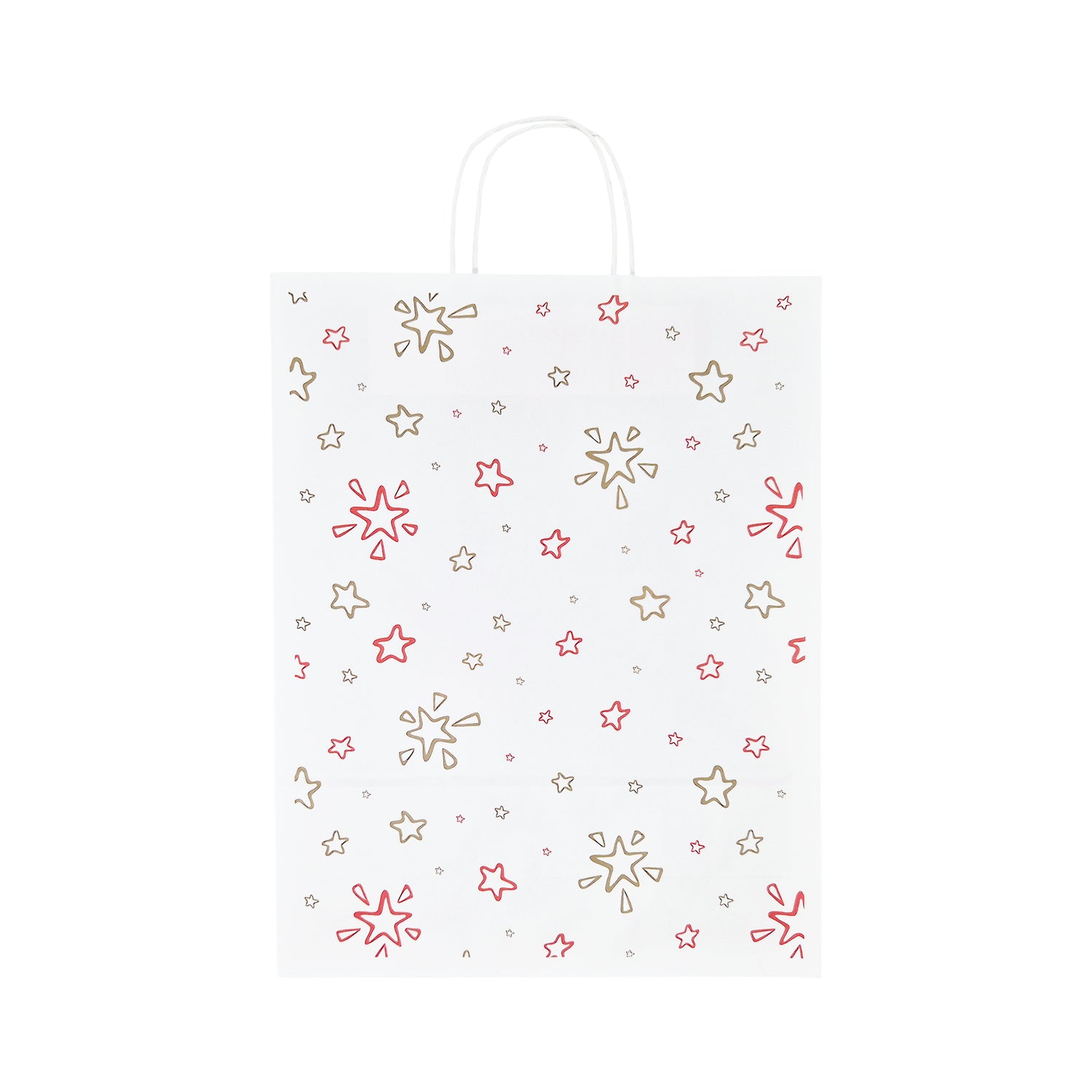 Pungă Hârtie Kraft cu Model 11 Crăciun 32 x 41(H) x 12cm