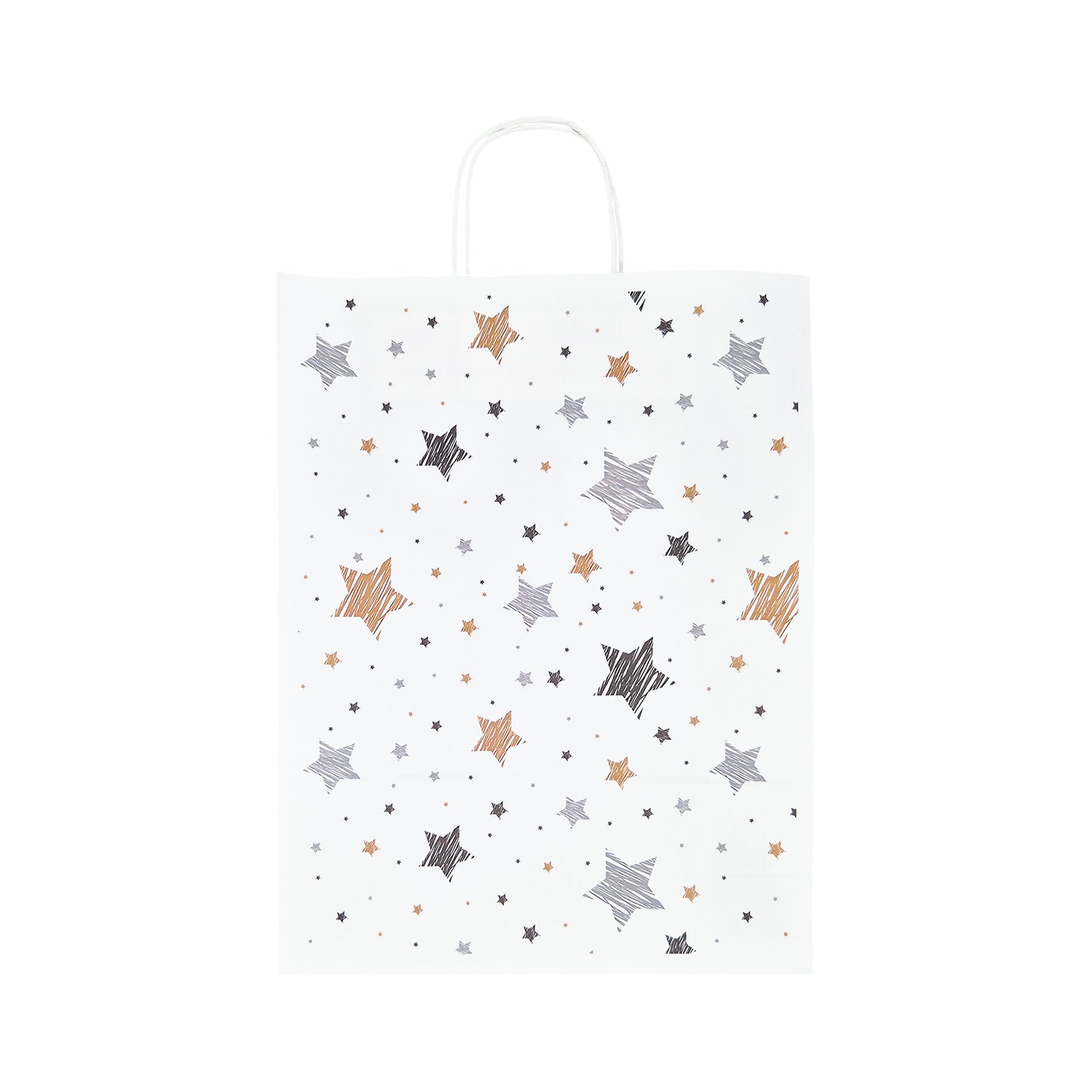 Pungă Hârtie Kraft cu Model 1 Crăciun 32 x 41(H) x 12cm