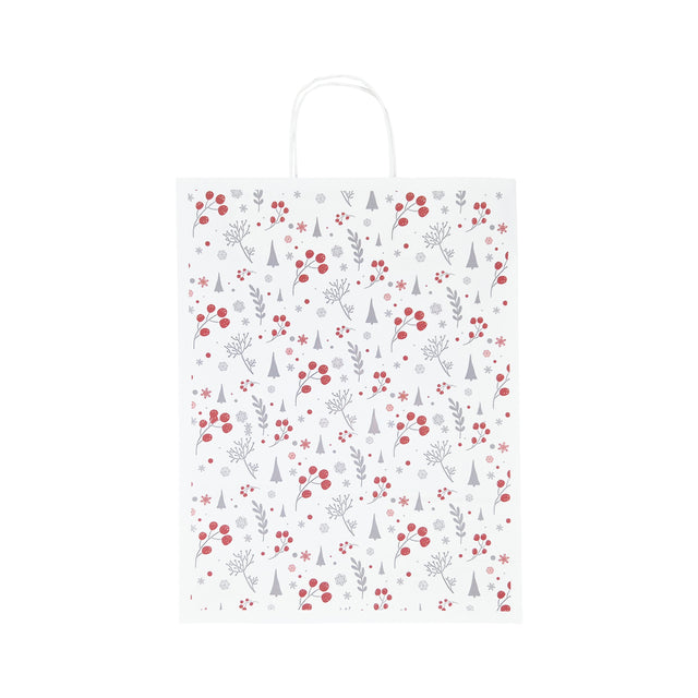 Pungă Hârtie Kraft cu Model 14 Crăciun 32 x 41(H) x 12cm