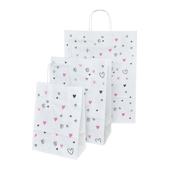 Hochwertiges Kraftpapier mit Modell 13, Blumenmuster, 18 x 24 (H) x 7 cm