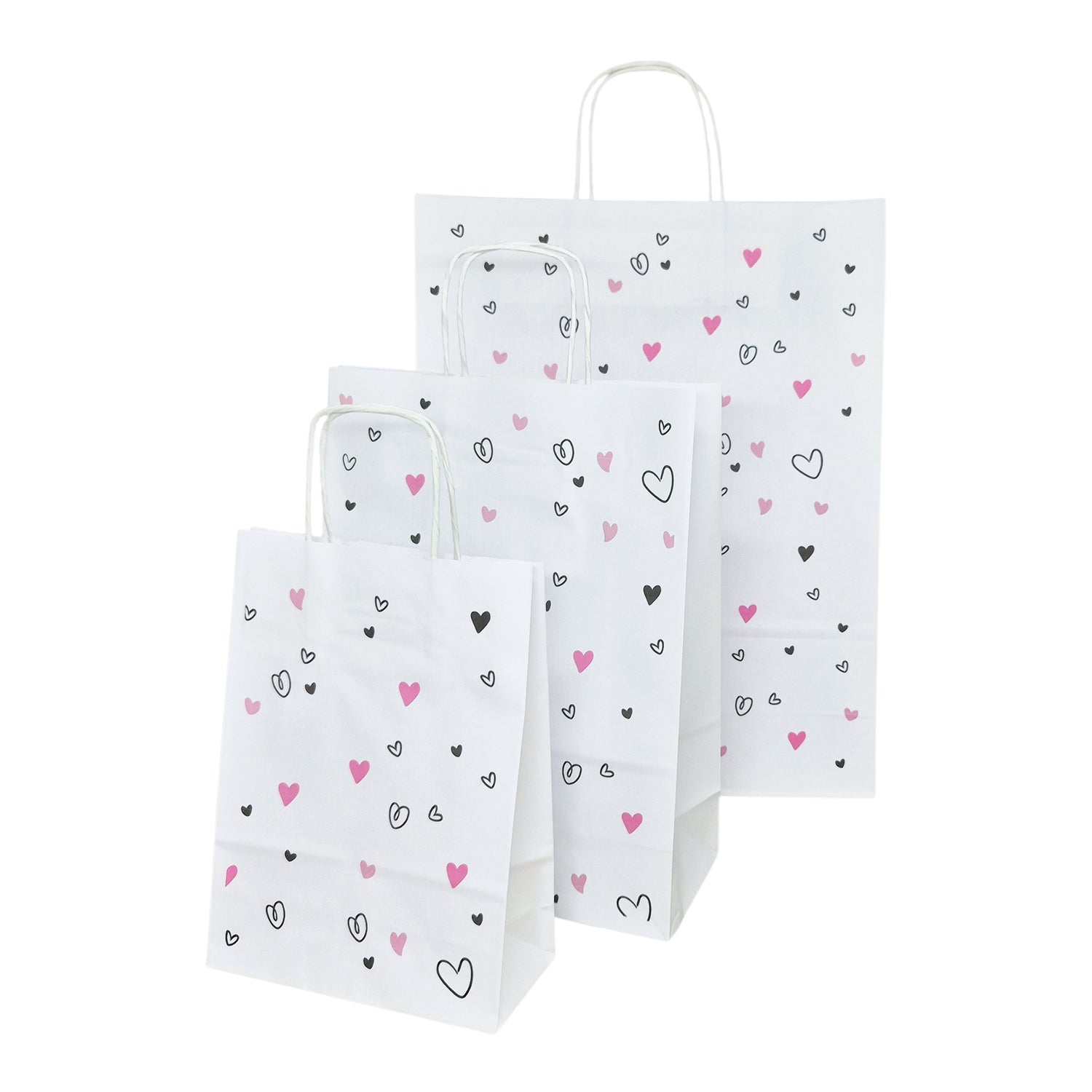 Pungă Hârtie Kraft cu Model 8 Love 32 x 41(H) x 12cm