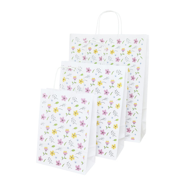 Kraft Paper Bag with Pattern 1 Floral 32 x 41(H) x 12cm