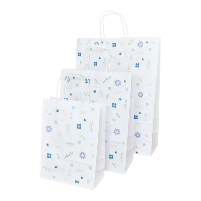 Pungă Hârtie Kraft cu Model 1 Floral 18 x 24(H) x 7cm