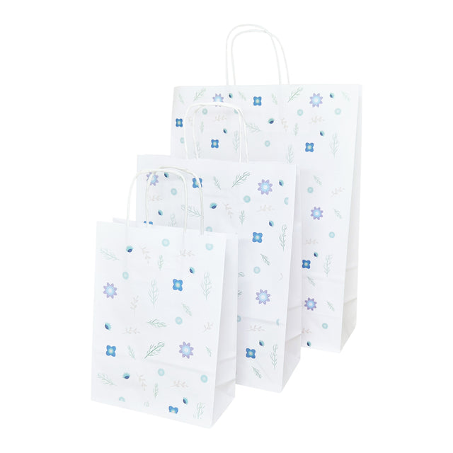 Pungă Hârtie Kraft cu Model 1 Floral 24 x 31(H) x 10cm