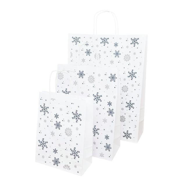 Pungă Hârtie Kraft cu Model 10 Crăciun 32 x 41(H) x 12cm