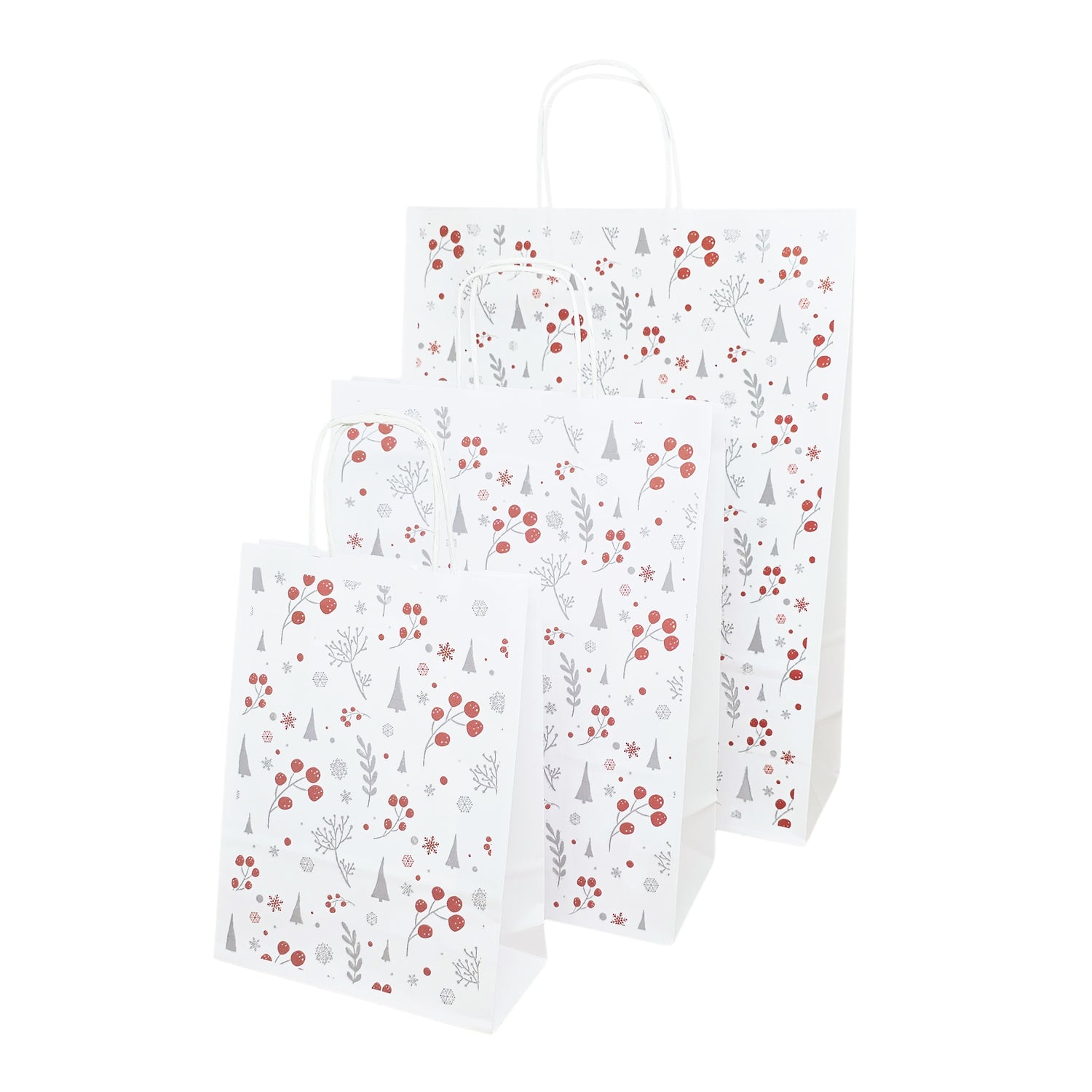 Pungă Hârtie Kraft cu Model 14 Crăciun 32 x 41(H) x 12cm