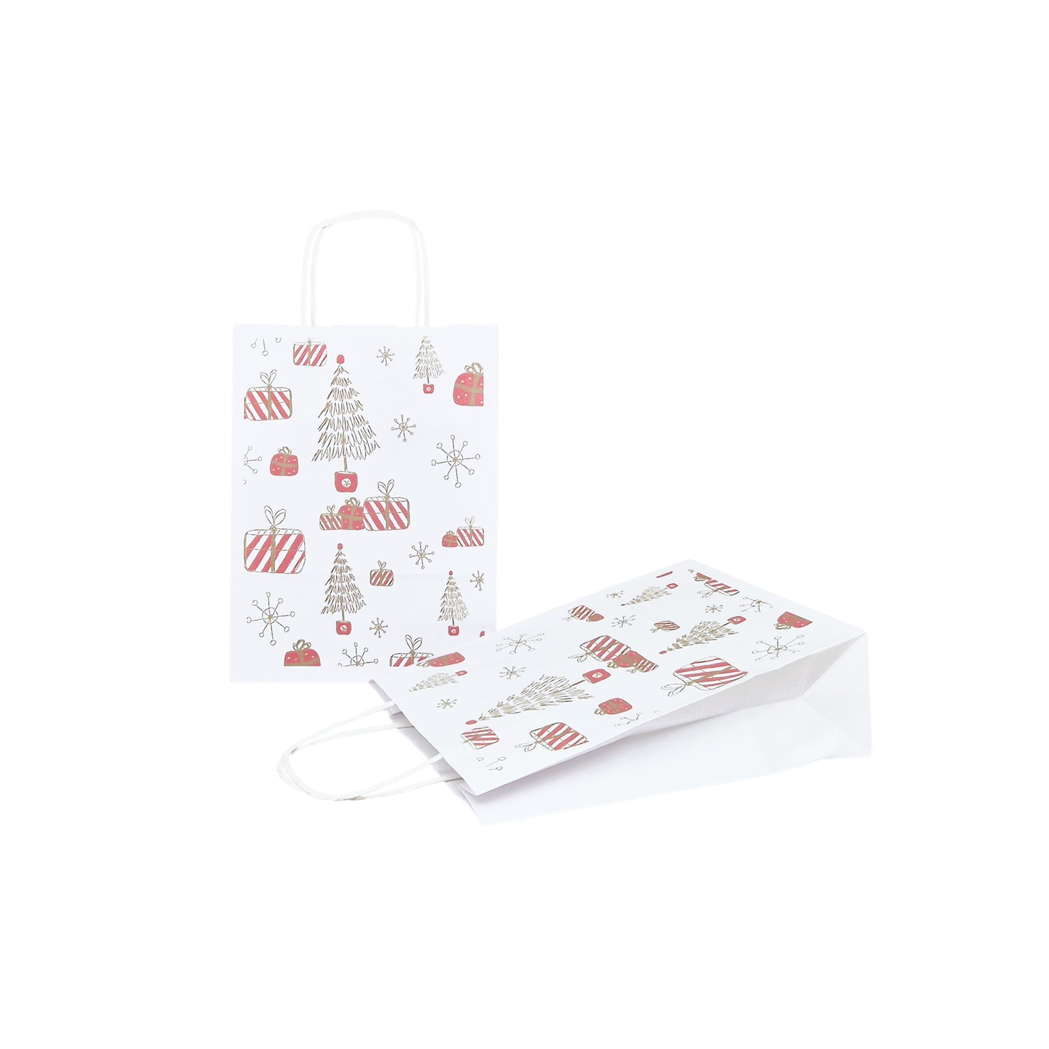 Pungă Hârtie Kraft cu Model 8 Crăciun 18 x 24(H) x 7cm