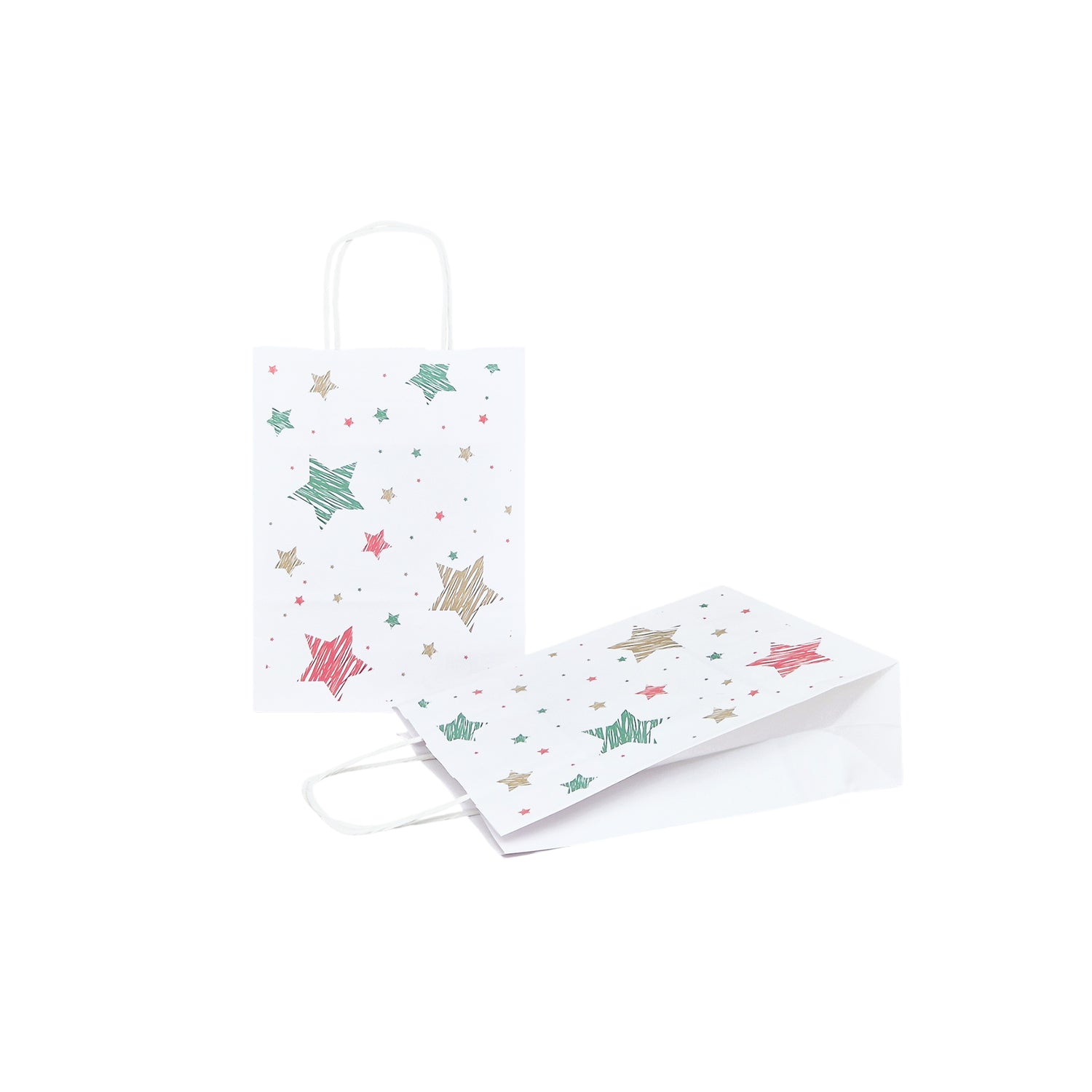 Pungă Hârtie Kraft cu Model 5 Crăciun 18 x 24(H) x 7cm