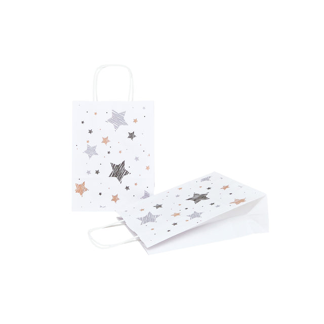 Pungă Hârtie Kraft cu Model 1 Crăciun 18 x 24(H) x 7cm