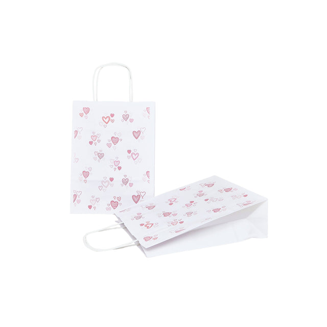 Hochwertiges Kraftpapier mit Modell 13, Blumenmuster, 18 x 24 (H) x 7 cm