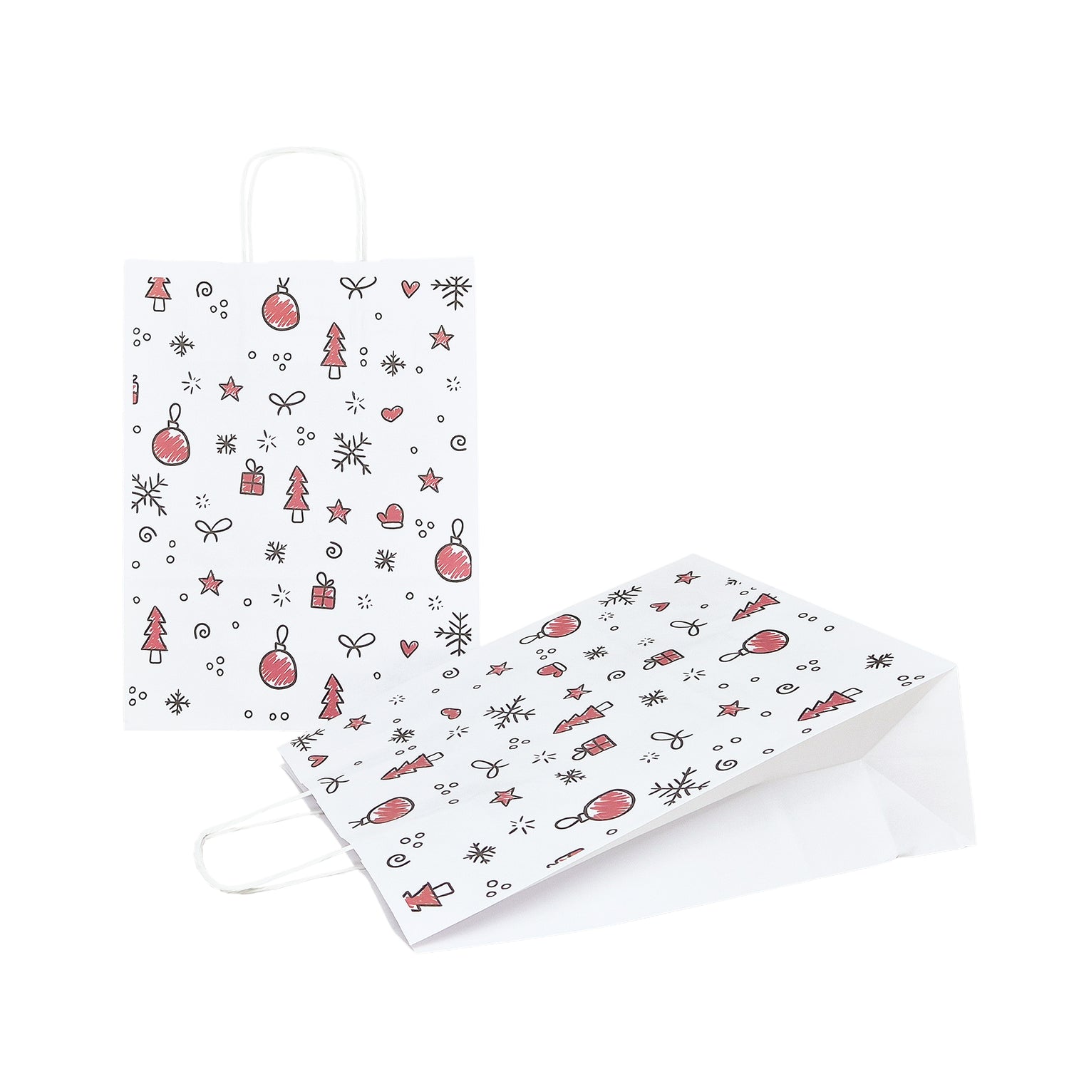 Pungă Hârtie Kraft cu Model 12 Crăciun 24 x 31(H) x 10cm