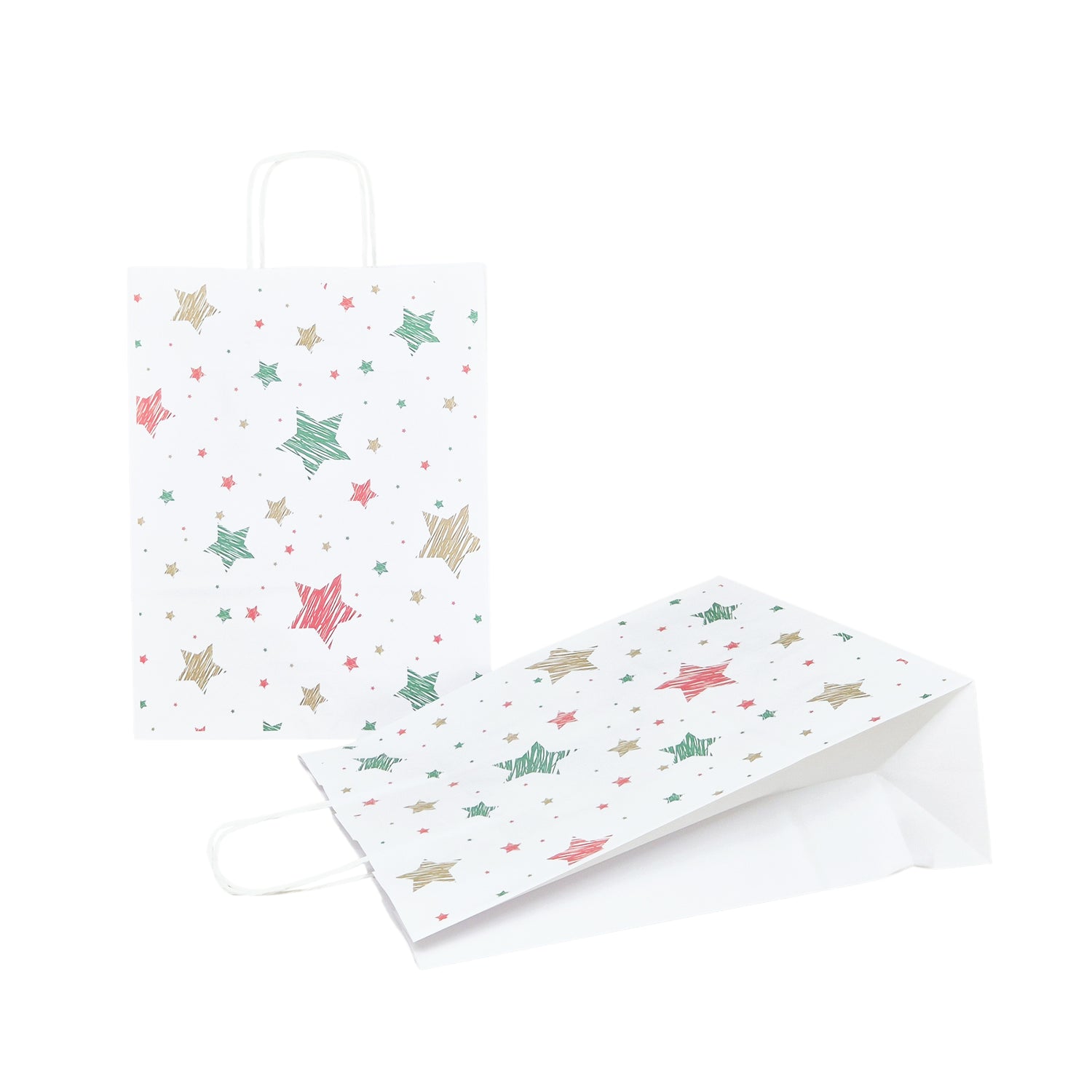 Pungă Hârtie Kraft cu Model 5 Crăciun 24 x 31(H) x 10cm