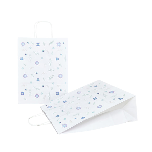 Pungă Hârtie Kraft cu Model 1 Floral 24 x 31(H) x 10cm