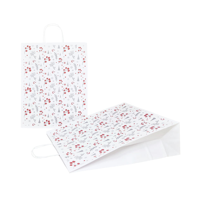 Pungă Hârtie Kraft cu Model 14 Crăciun 32 x 41(H) x 12cm