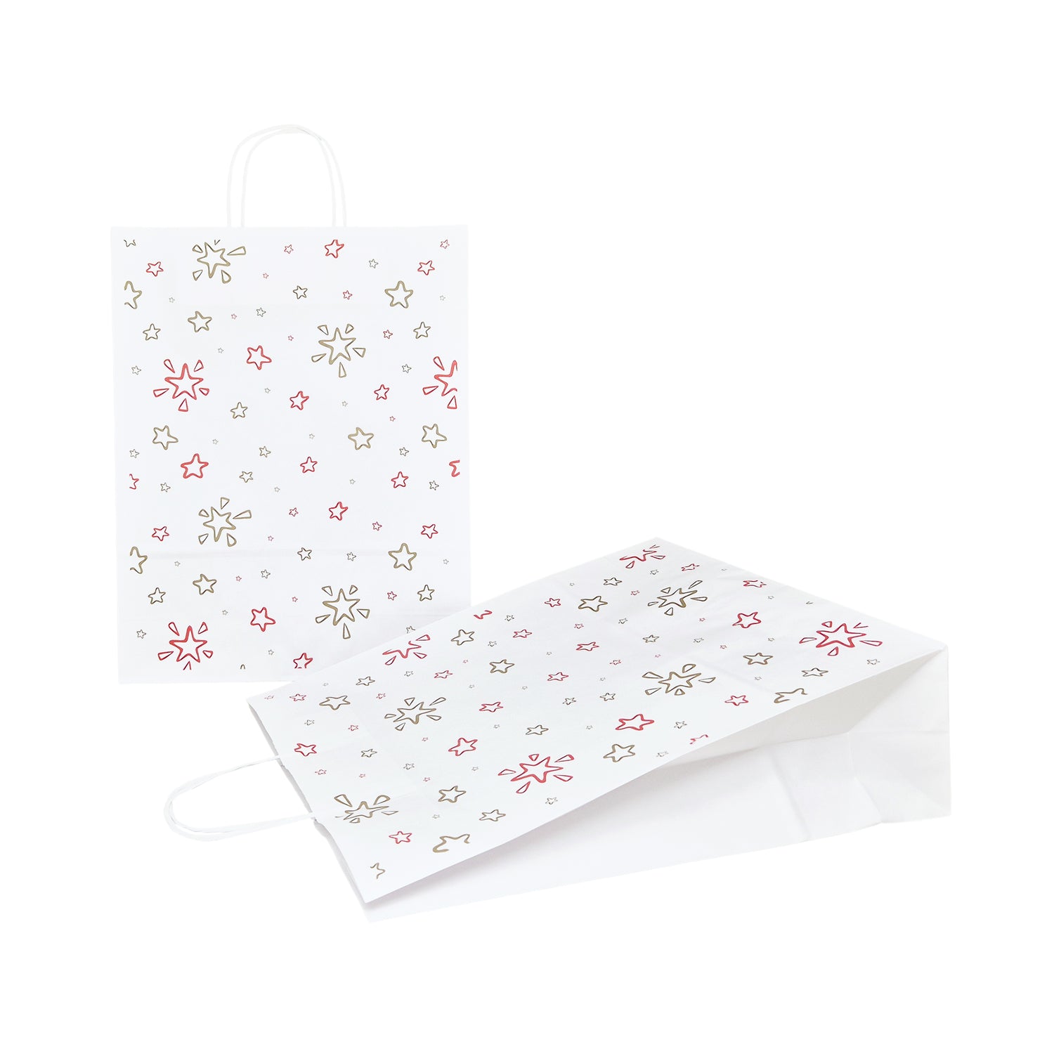 Pungă Hârtie Kraft cu Model 11 Crăciun 32 x 41(H) x 12cm