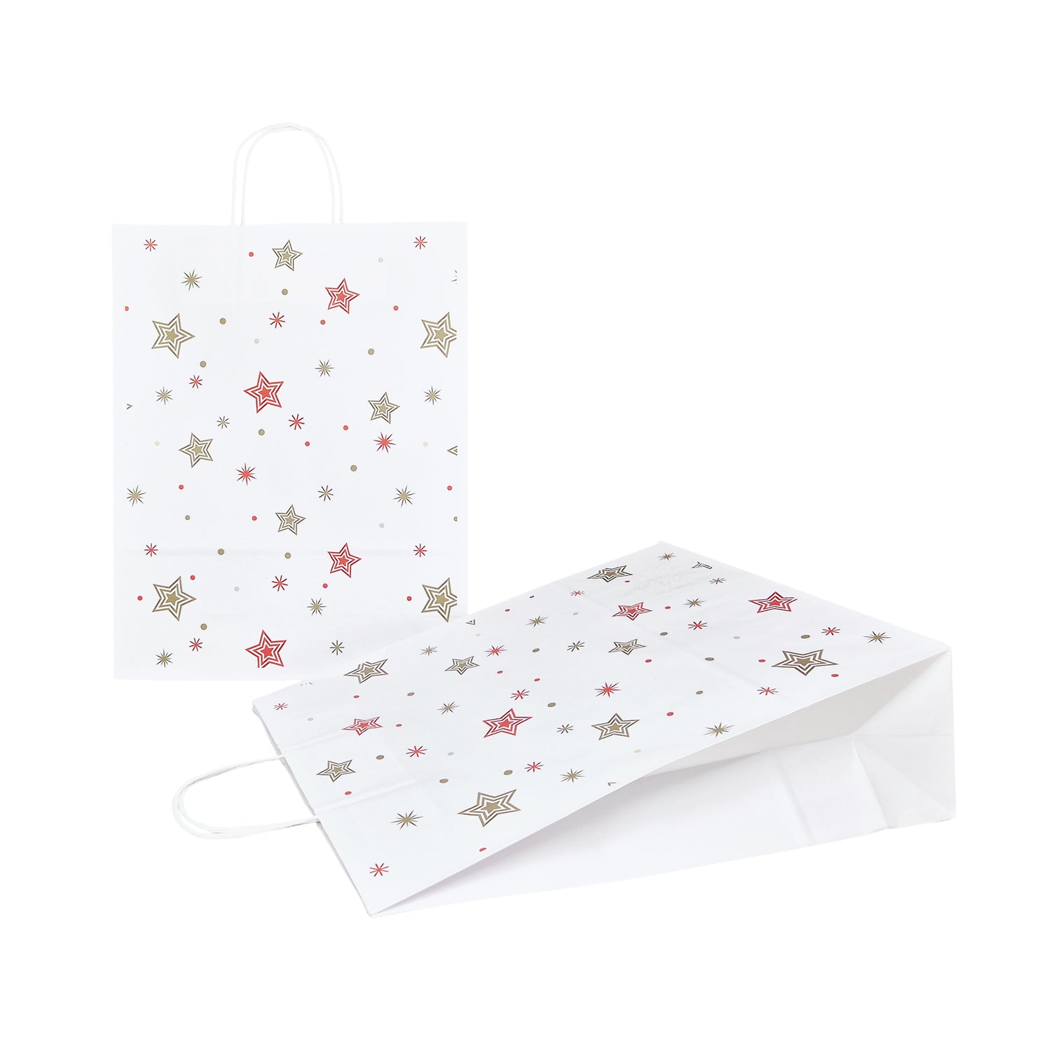 Pungă Hârtie Kraft cu Model 4 Crăciun 32 x 41(H) x 12cm