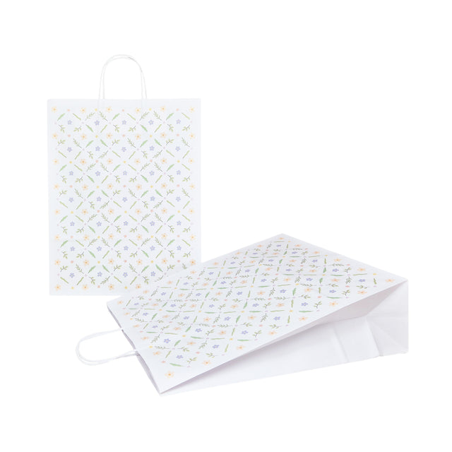 Kraft Paper Bag with Pattern 1 Floral 32 x 41(H) x 12cm