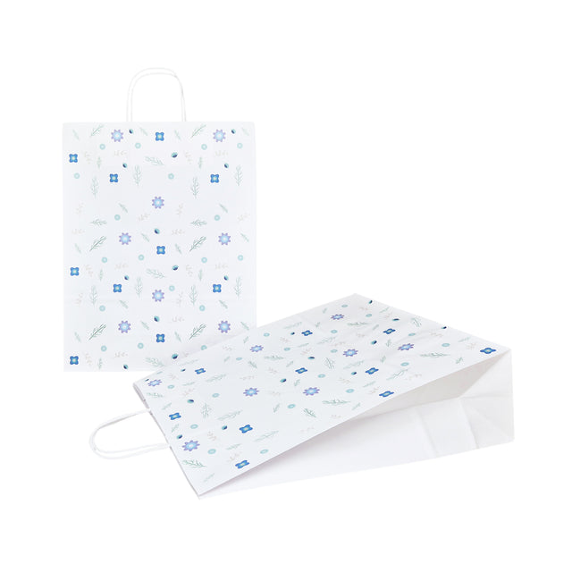 Pungă Hârtie Kraft cu Model 1 Floral 32 x 41(H) x 12cm