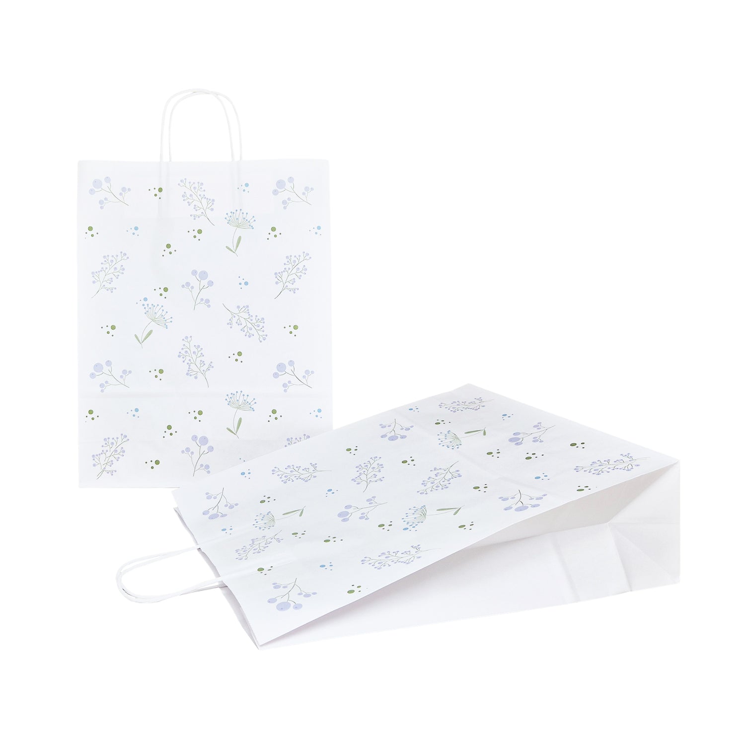 Pungă Hârtie Kraft cu Model 6 Floral 32 x 41(H) x 12cm