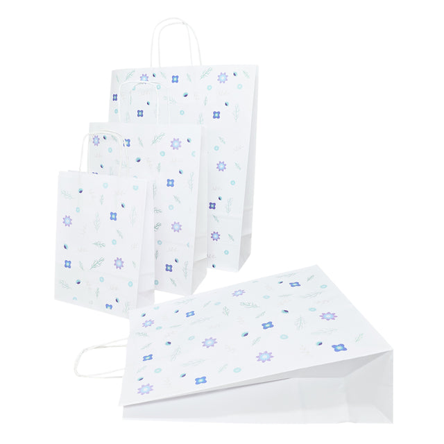 Pungă Hârtie Kraft cu Model 1 Floral 24 x 31(H) x 10cm