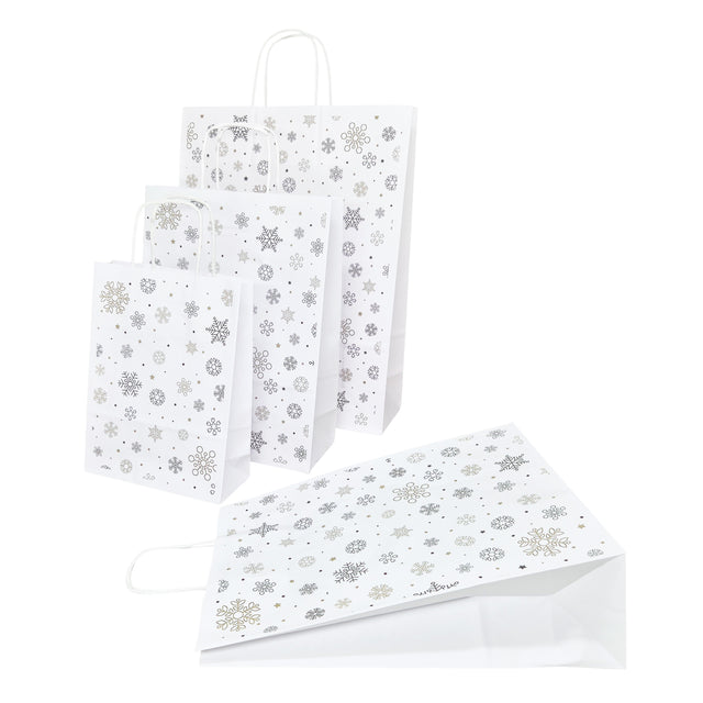 Pungă Hârtie Kraft cu Model 2 Crăciun 24 x 31(H) x 10cm