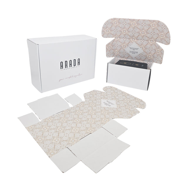 WHITE self-forming box 46 x 35 x 13cm