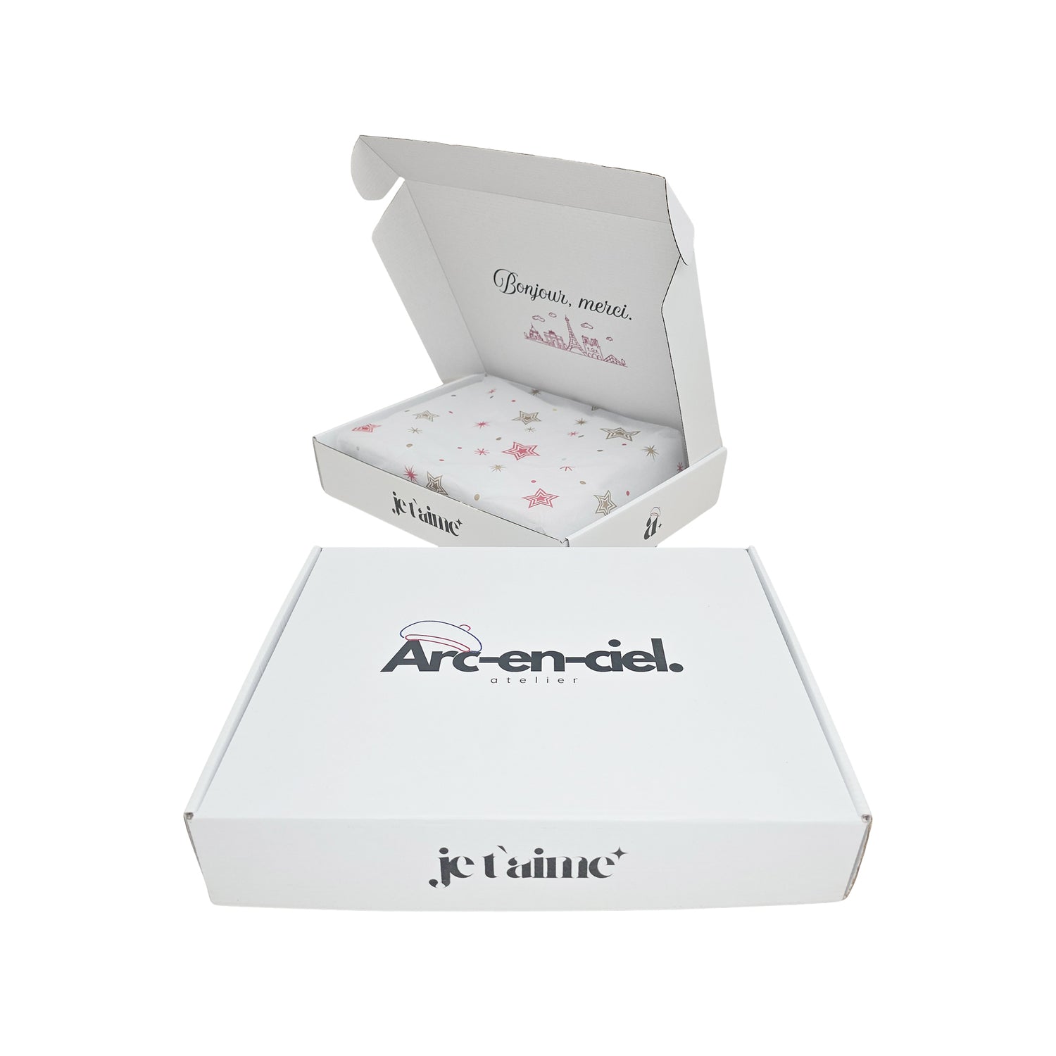 WHITE self-forming box 46 x 35 x 13cm