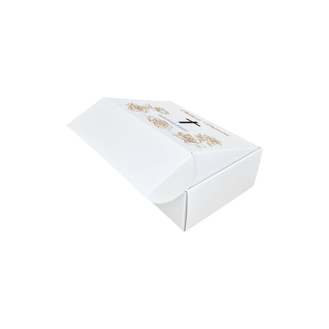 Self-forming box WHITE 38 x 28 x 3.5cm