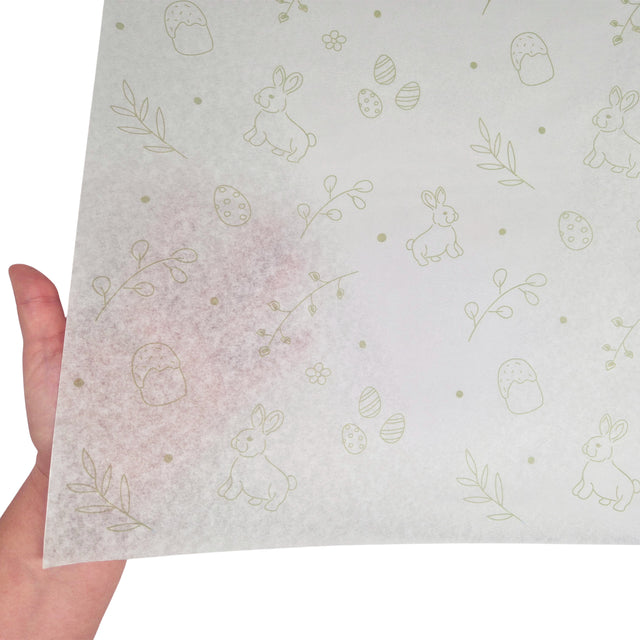 Hârtie de mătase model Paște Mini Bunny Bloom 28g – format 50x75cm