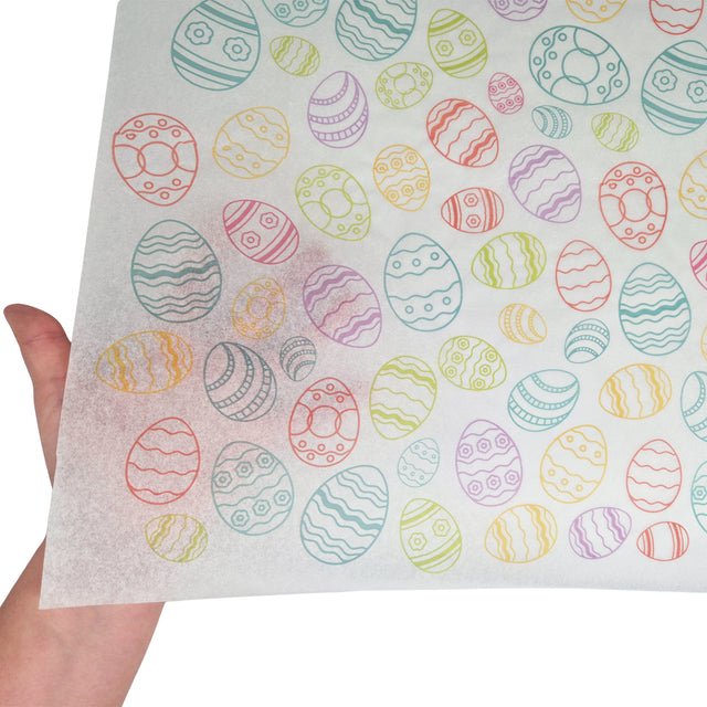 Hârtie de mătase model Paște Sweet Egg Parade 17g – format 50x75cm