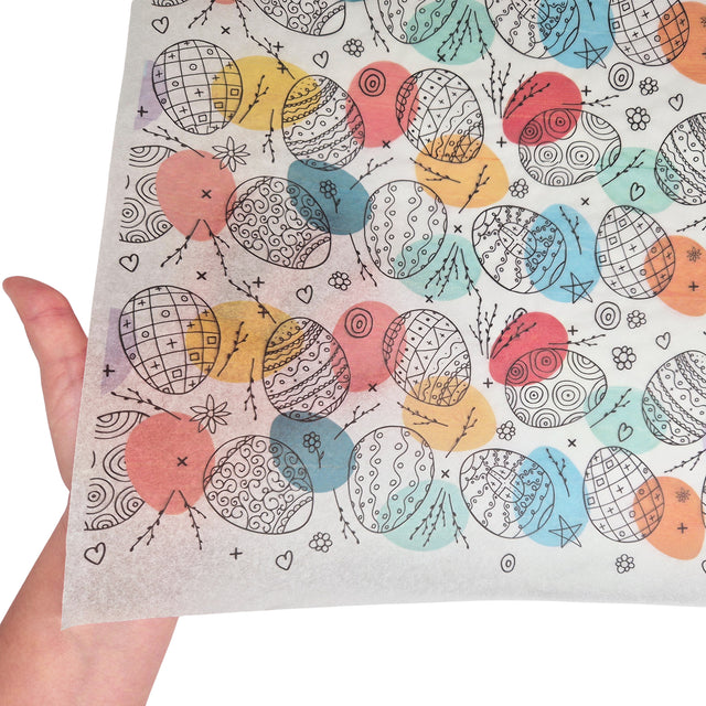 Hârtie de mătase model Paște Color Splash Eggs 17g – format 50x75cm