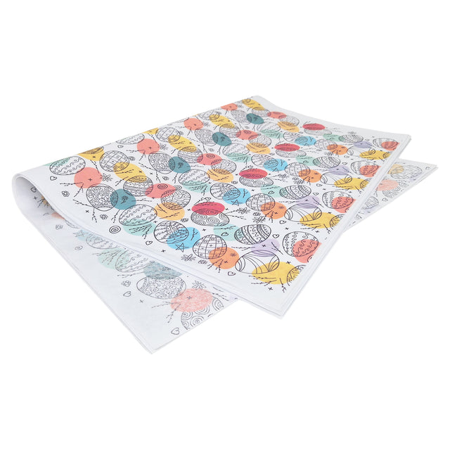 Hârtie de mătase model Paște Color Splash Eggs 17g – format 50x75cm