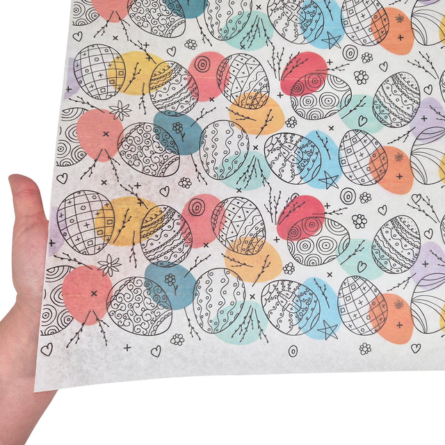 Hârtie de mătase model Paște Color Splash Eggs 28g – format 50x75cm