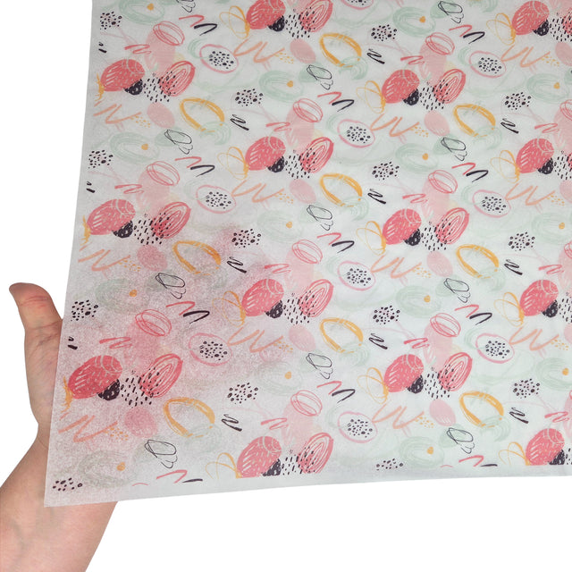 Hârtie de mătase model Paște Abstract Pastel Eggs 17g – format 50x75cm