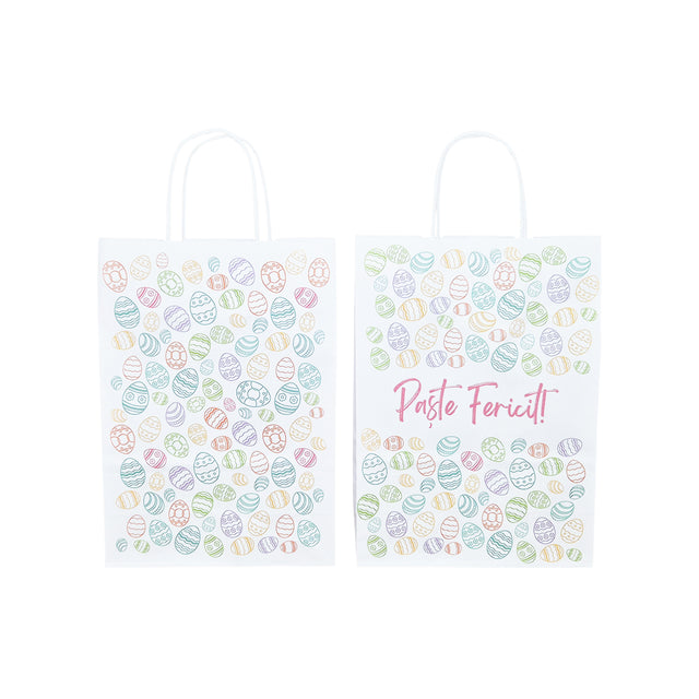 Pungă Hârtie Kraft cu Model Paște Sweet Egg Parade 32 x 41(H) x 12cm