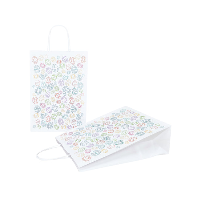 Pungă Hârtie Kraft cu Model Paște Sweet Egg Parade 32 x 41(H) x 12cm