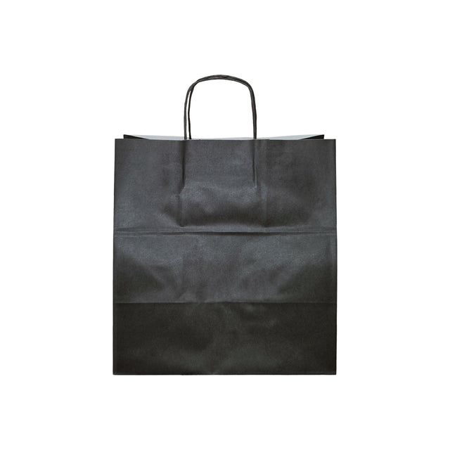 WHITE kraft paper bag with twisted paper handles 18 x 24(H) x 7cm