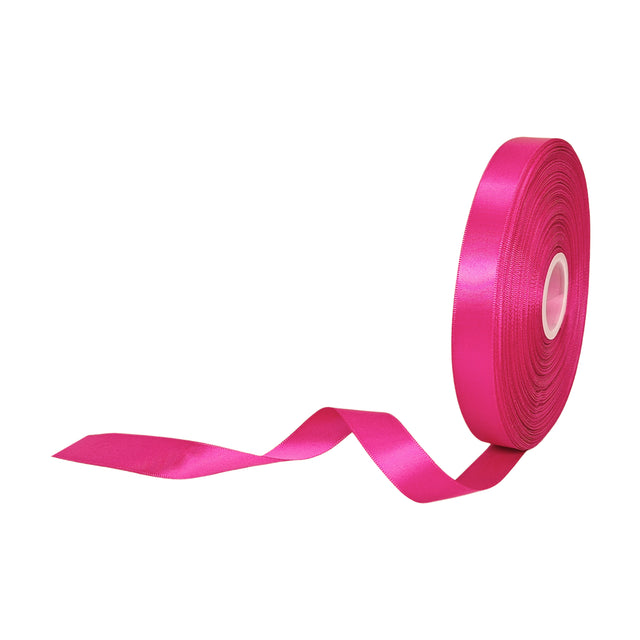 Panglică Dublu Satinată ROZ FUCHSIA 2cm x 90m