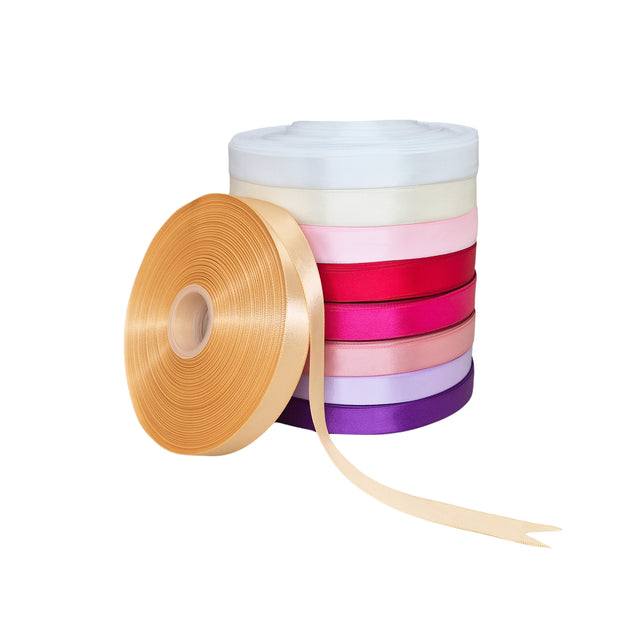 Panglică Dublu Satinată CREM 2cm x 90m