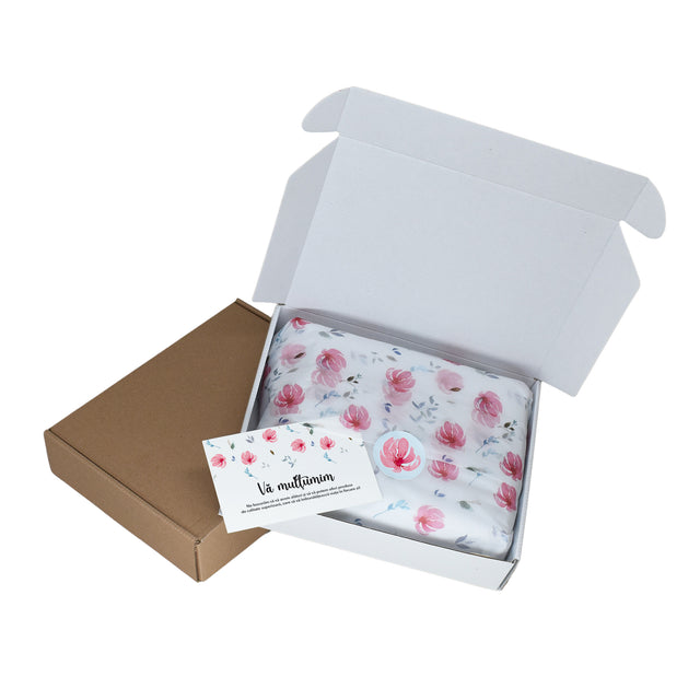 Thank you card Model Floral Peony Mist