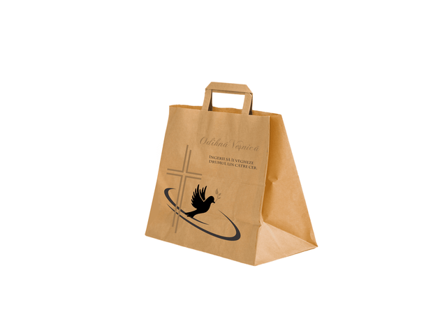 Pungă hârtie kraft NATUR RIP 26 Model 4 - A