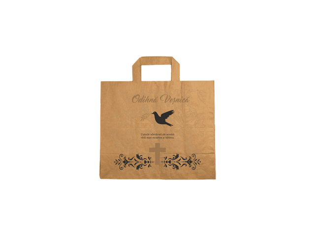 Pungă hârtie kraft NATUR RIP 26 Model 6 - B