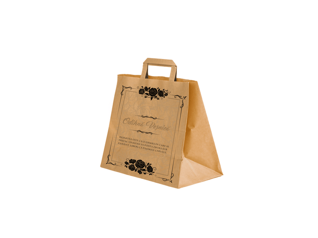 Pungă hârtie kraft NATUR RIP 26 Model 7 - A