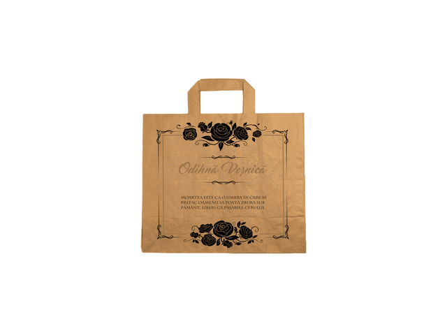 Pungă hârtie kraft NATUR RIP 26 Model 7 - B