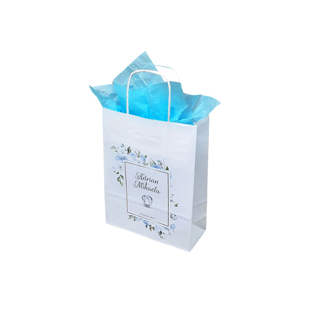 Pungi de Hârtie cu Modele de Nuntă - Model 1 18 x 22(H) x 8cm