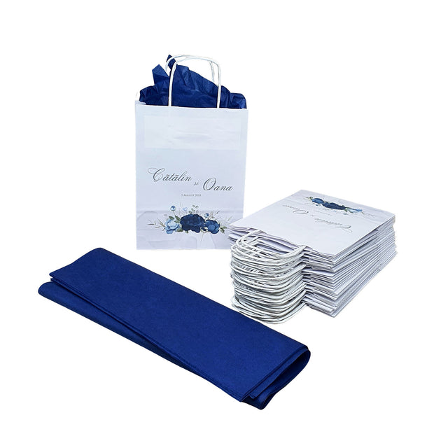 Pungi de Hârtie cu Modele de Nuntă - Model 11 18 x 22(H) x 8cm