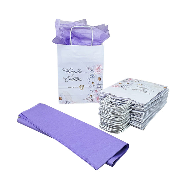 Wedding Pattern Paper Bags - Model 9 18 x 24(H) x 7cm